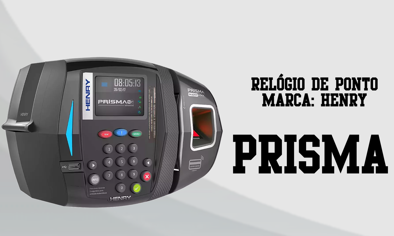Relógio de ponto PRISMA da HENRY importação dos dados para edição -  Piracaia Mais 